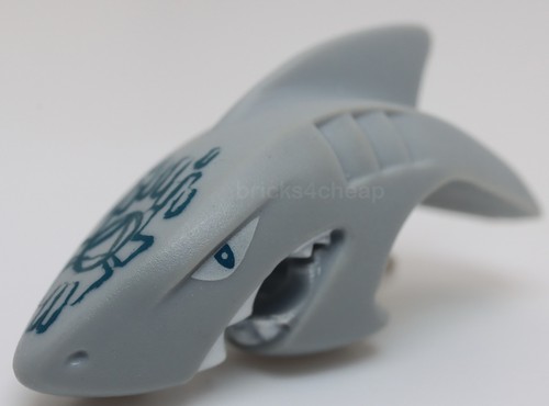 Lego testa squalo grigio - testa,